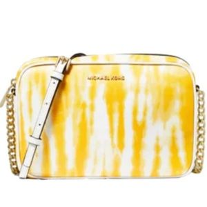 Michael Kors yellow crossbody purse